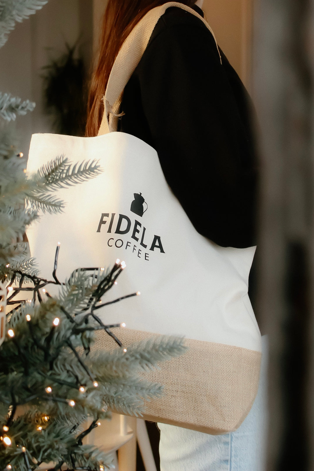 Fidela Tote Bag - Brown/Cream